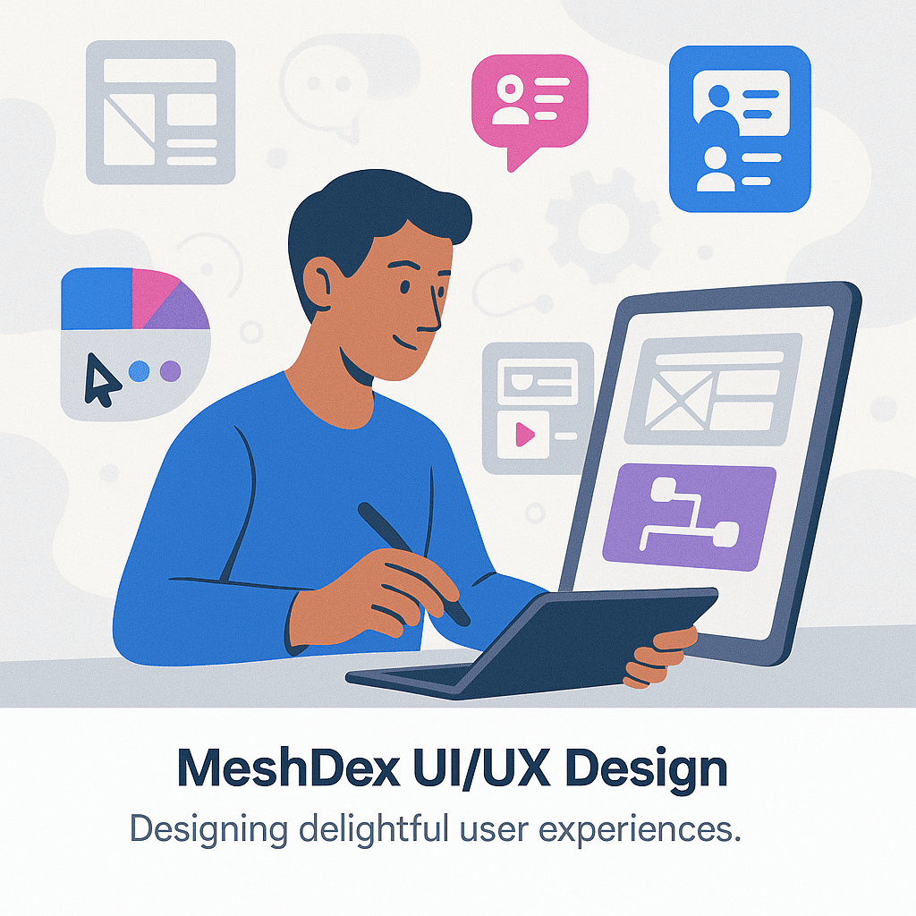 MeshDex UI/UX Design Solutions